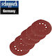 Scheppach Φύλλο Λείανσης Έκκεντρου Τριβείου K150 215x215mm Σετ 10τμχ