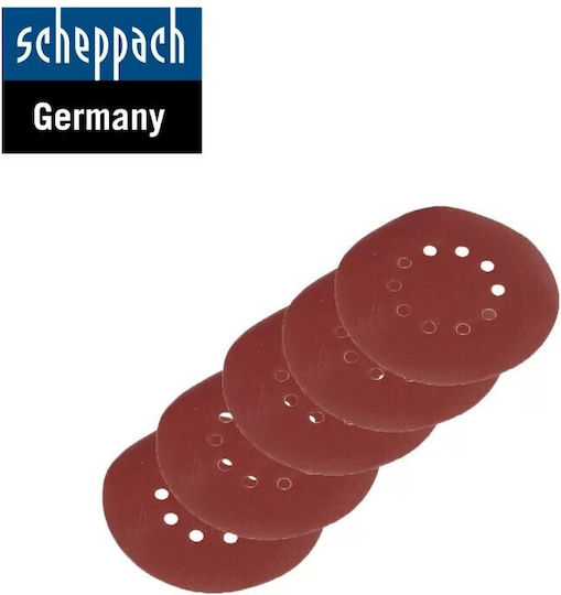 Scheppach Φύλλο Λείανσης Έκκεντρου Τριβείου K150 215x215mm Σετ 10τμχ