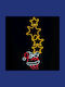 Outdoor Illuminated Santa Claus with Light Tube Santa With Stars