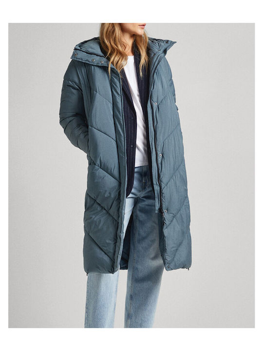 Pepe Jeans W E1 Drop Μακρύ Γυναικείο Puffer Μπο...