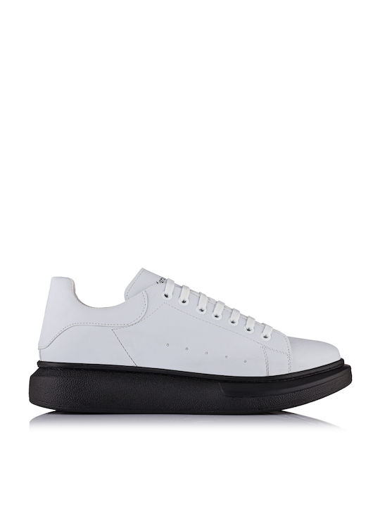 Mario Baldini Herren Flatforms Sneakers Weiß