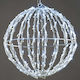Aca Christmas Plastic Rope Light in Shape Ball White 31x30x30cm 3d Cage Ball