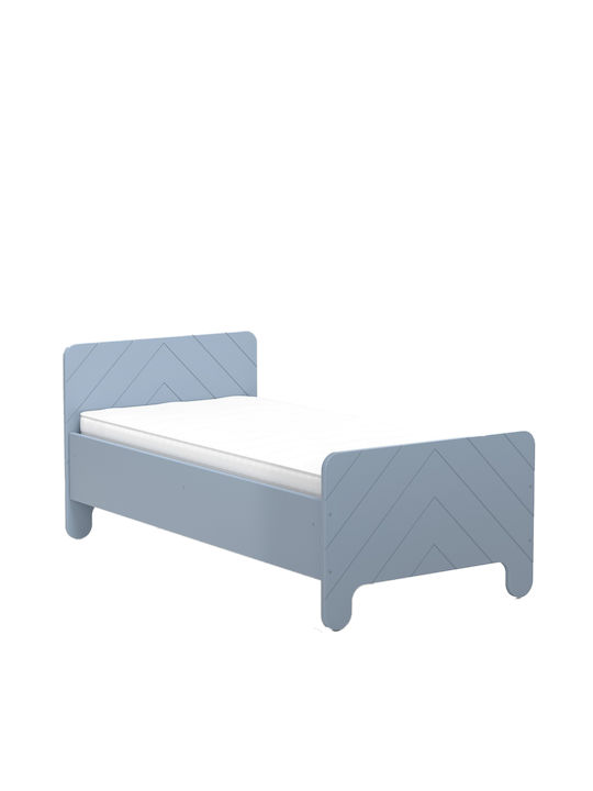 Παιδικό Κρεβάτι Μονό για Στρώμα 80x160cm Γαλάζιο Nolia