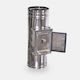 Technometal Θυρίδα Καπνοδόχου Inox 150mm Ασημί