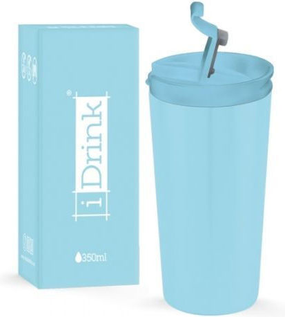 iDrink Ποτήρι Θερμός Ανοξείδωτο 350ml Γαλάζιο