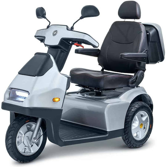 Afikim Afiscooter Breeze S3 Електрическа Инвалидна количка с Прост гръб BREEZE-S3-silver Сребрист
