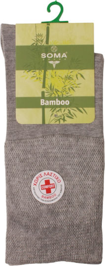 Soma Socks Bamboo Κάλτσες για Διαβητικούς Γκρι