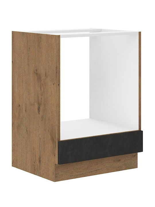 Cabinet de jos pentru cuptor Virgo 60x52x82cm Cărbune de lemn