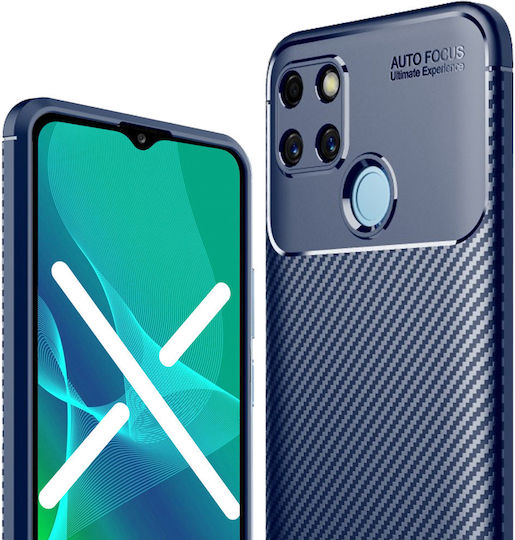 Realme Back Cover Silicon Albastru (Realme C21Y/C25Y)