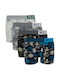 Uomo Herren Boxershorts Mehrfarbig 4Packung