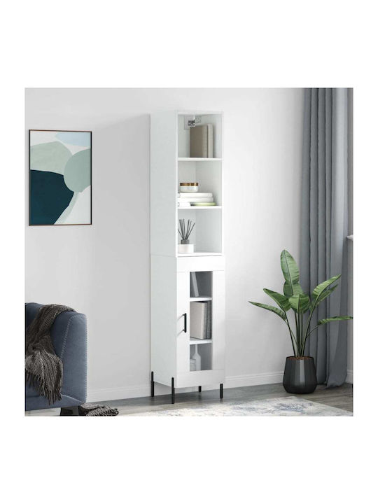 Bookcase White 34.5x34x180cm