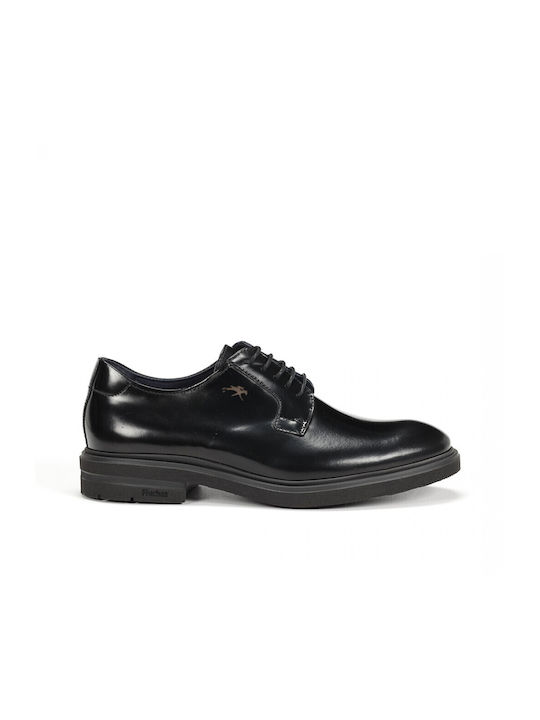 Fluchos Men's Leather Casual Shoes Black