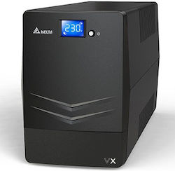 Delta Vx-1500va USV 1500VA 900W mit 6 IEC Steckdosen