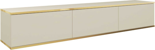Έπιπλο Τηλεόρασης Loro Plus Μπεζ Μ175xΠ32xΥ30cm