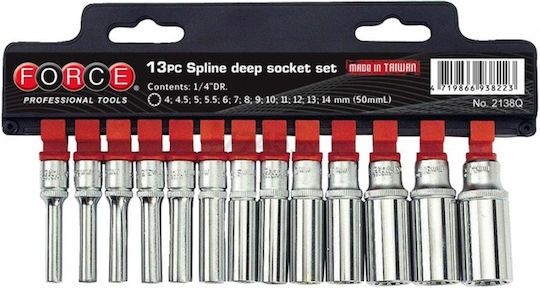 Force Set Ratchet 1\4" 13pcs