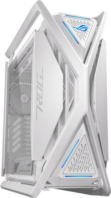 Asus ROG Hyperion GR701 Gaming Full Tower Κουτί Υπολογιστή με Πλαϊνό Παράθυρο Λευκό