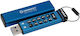 Kingston IronKey Keypad 200 256GB USB 3.2 Stick Albastru