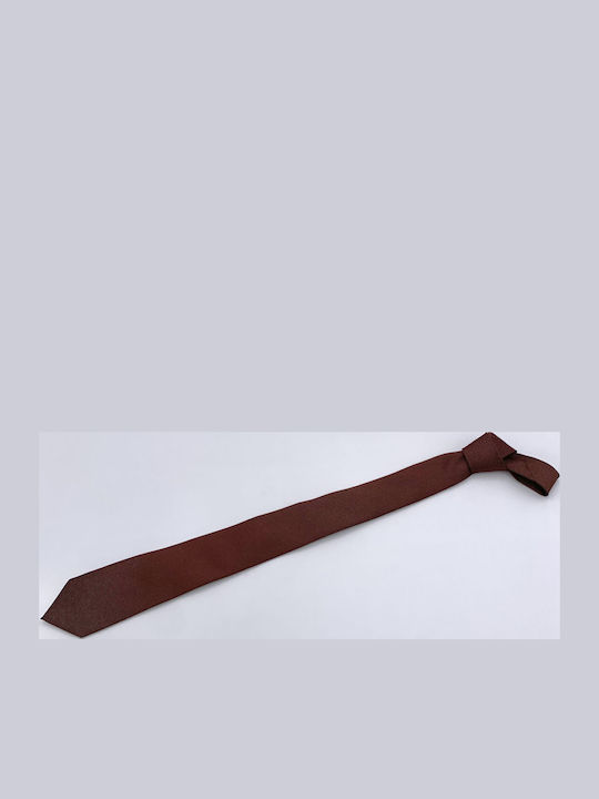 Duk Men's Tie Monochrome Brown