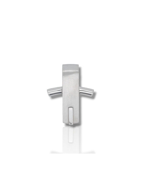 Mentzos White Gold Cross 14K