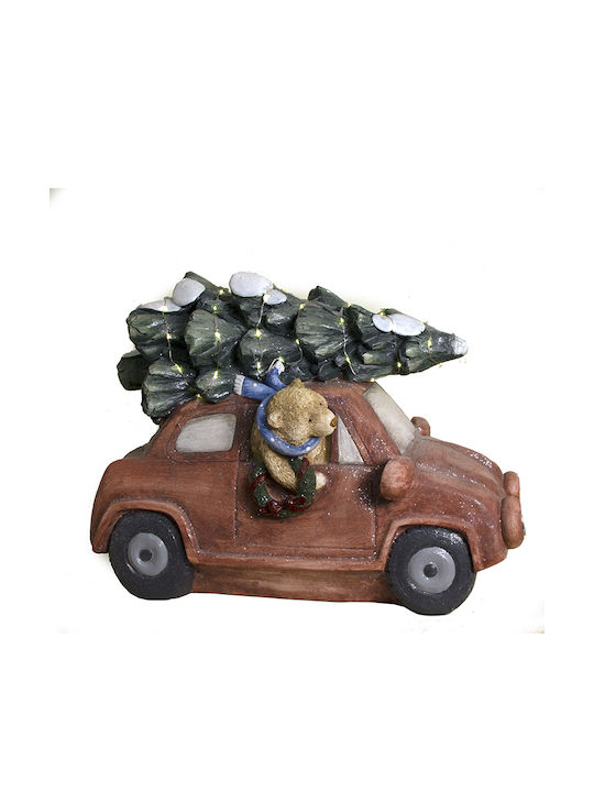 Zaros Weihnachtliche Figur Auto Rosa Höhe 54cm
