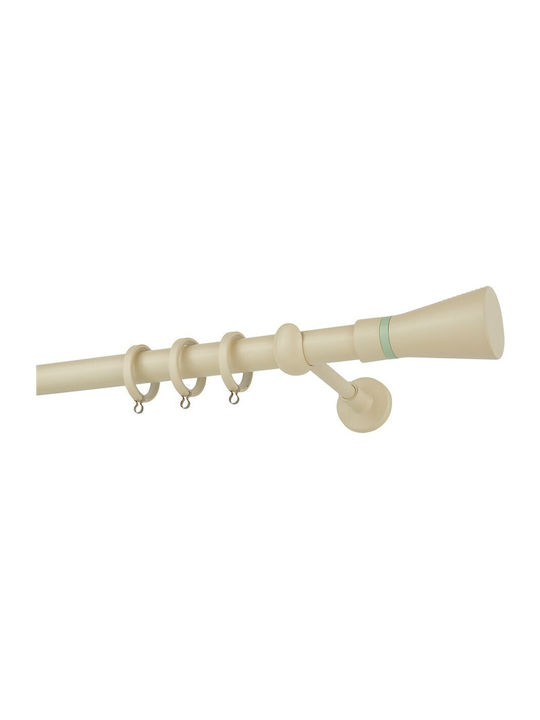 Zogometal Metallic Curtain Pole Double with Rai...