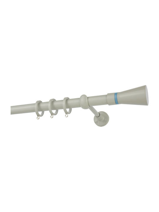 Zogometal Metallic Curtain Pole Double with Rai...