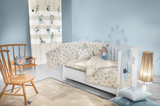 Saint Clair Baby Crib Bedding Set 3pcs Sky