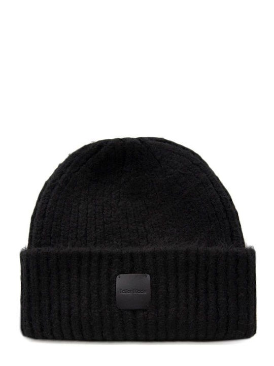 Beanie Γυναικείος Σκούφος Πλεκτός σε Μαύρο χρώμα