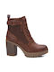 Refresh Women's Ankle Boots with High Heel Brown