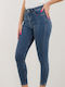 Hoch tailliert Damenjeans