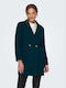 Only Women's Midi Coat with Buttons Blue