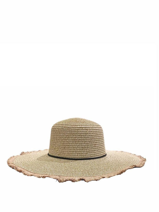 GaFashion Γυναικείο Ψάθινο Καπέλο Μπεζ