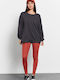 Women's Long Training Legging Red