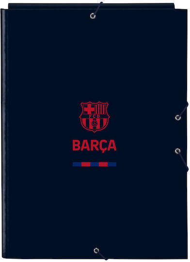 F.C. Barcelona Φάκελος με Αυτιά για Χαρτί A4 Μπλε
