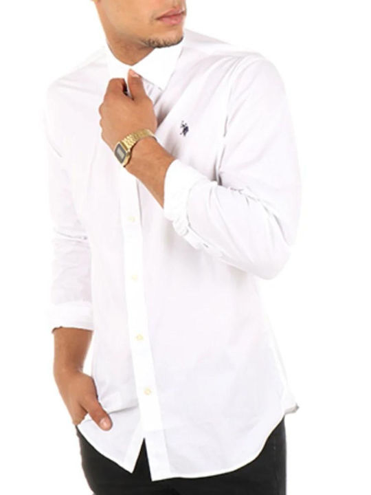 Zed Long Sleeve Slim Fit Shirt White
