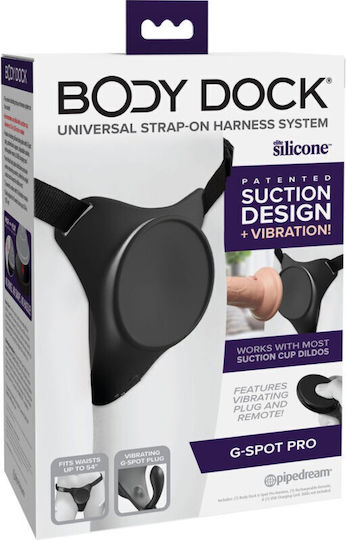 Pipedream Body Dock G-spot Pro Harness Anal Plug Schwarz