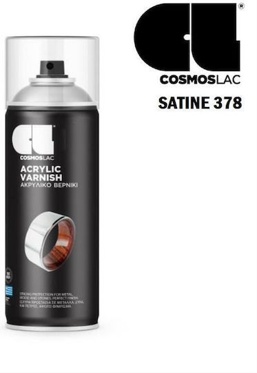 Cosmos Lac Σπρέι Βερνίκι Satine Ακρυλικό Διάφανο 400ml