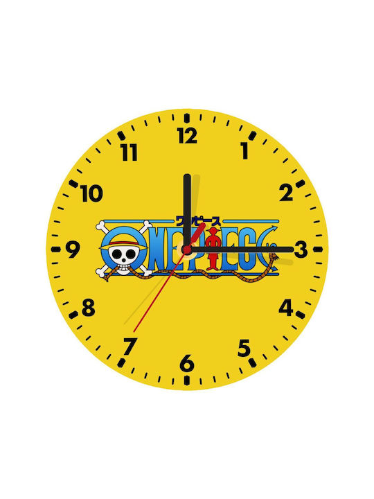 Koupakoupa Wall Clock Wooden Yellow Ø20cm