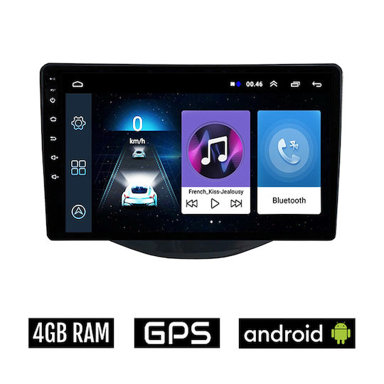 Auto-Audiosystem für Peugeot 108 2014> (Bluetooth/USB/AUX/WiFi/GPS/Apple-Carplay/Android-Auto) mit Touchscreen 9"