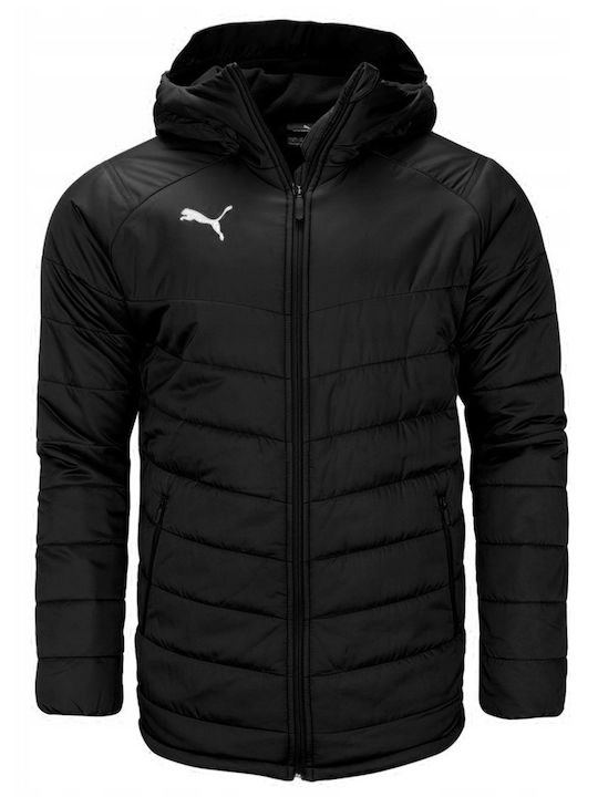 Kids' Sports Jacket with Hood Black Liga Sideline