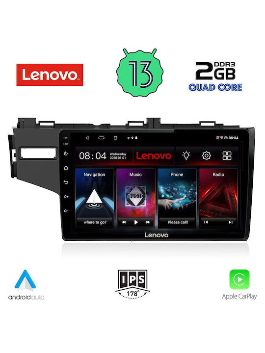 Lenovo Ηχοσύστημα Αυτοκινήτου για Honda Jazz 2013> (Bluetooth/USB/WiFi/GPS) με Οθόνη Αφής 10"