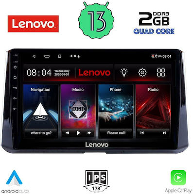 Lenovo Sistem Audio Auto pentru Toyota Corolla 2019> (Bluetooth/USB/WiFi/GPS) cu Ecran Tactil 10"