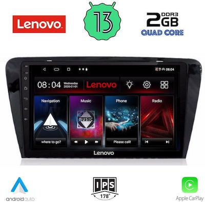 Lenovo Ηχοσύστημα Αυτοκινήτου για Skoda Octavia 2013-2021 με Clima (Bluetooth/USB/WiFi/GPS) με Οθόνη Αφής 10"