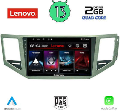 Lenovo Ηχοσύστημα Αυτοκινήτου για Volkswagen Golf Sportsvan 2014> με Clima (Bluetooth/USB/WiFi/GPS) με Οθόνη Αφής 10"