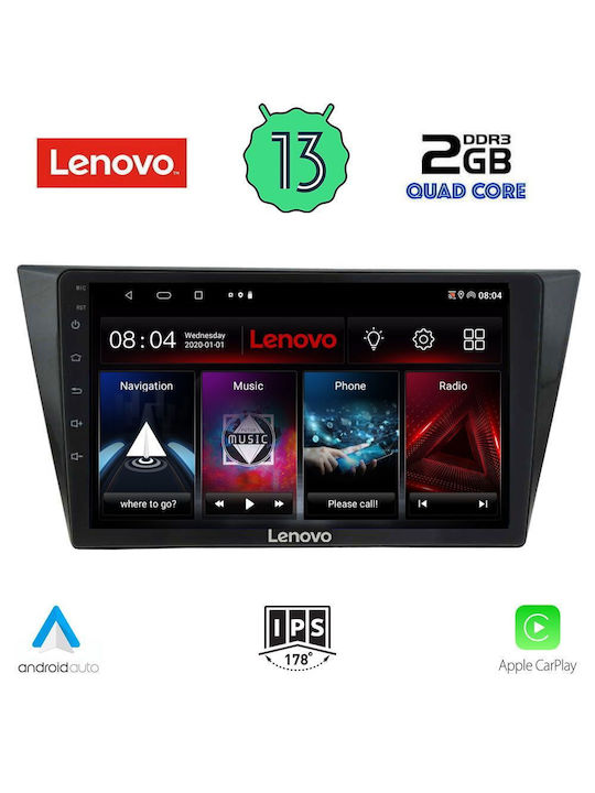 Lenovo Car-Audiosystem für Volkswagen Tiguan 2016> mit Klima (Bluetooth/USB/WiFi/GPS) mit Touchscreen 10"
