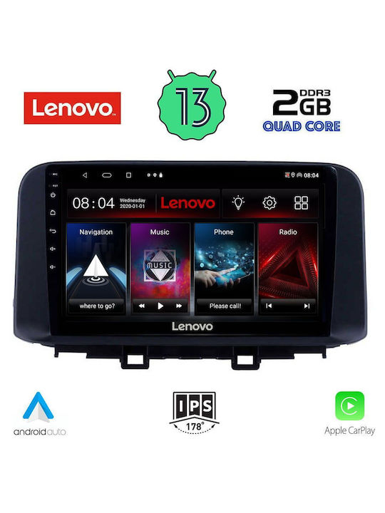 Lenovo Car-Audiosystem für Hyundai Kona 2017> (Bluetooth/USB/WiFi/GPS) mit Touchscreen 10"