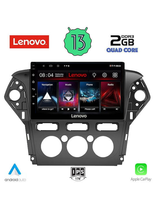 Lenovo Ηχοσύστημα Αυτοκινήτου για Ford Mondeo 2011-2013 με A/C (Bluetooth/USB/WiFi/GPS) με Οθόνη Αφής 10"