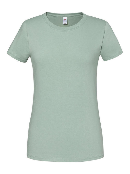Fruit of the Loom Ladies Ringspun Premium T Γυναικείο Διαφημιστικό T-shirt Κοντομάνικο Sage