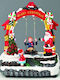 Aca Christmas Illuminated Decorative with Battery with Music and Movement 22x19x13.5cm.