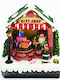 Aca Christmas Illuminated Decorative Village with Battery with Music 17.5x16x10.5cm. Gift Shop
